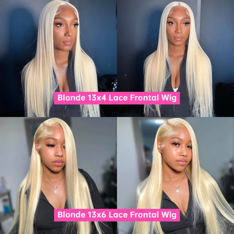613 13x4 13x6 360 Lace Frontal Wig Body Wave Lace Front Wig 250 Density Brazilian Bone Straight Blonde Human Hair Wigs For Women