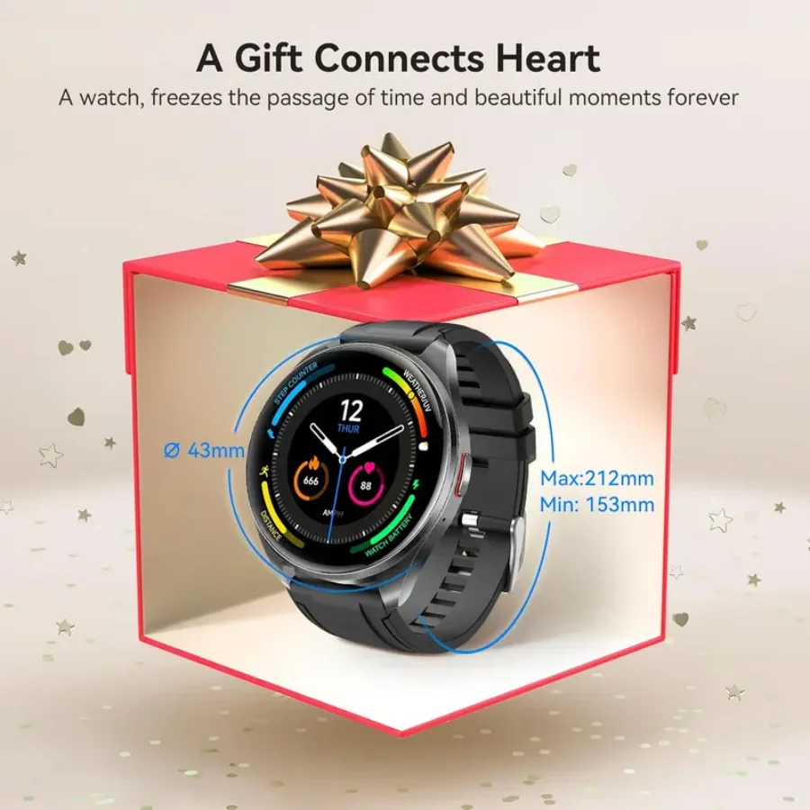 Smart Watch for Men & Women, Wireless Calling Dialing 100+ Sport Modes Fitness Tracker with Various APP Reminders Call Message Reminder Touch Screen Compatible with IOS Android Wearable Smart Bracelet Digital Wristwatch Fall Gift