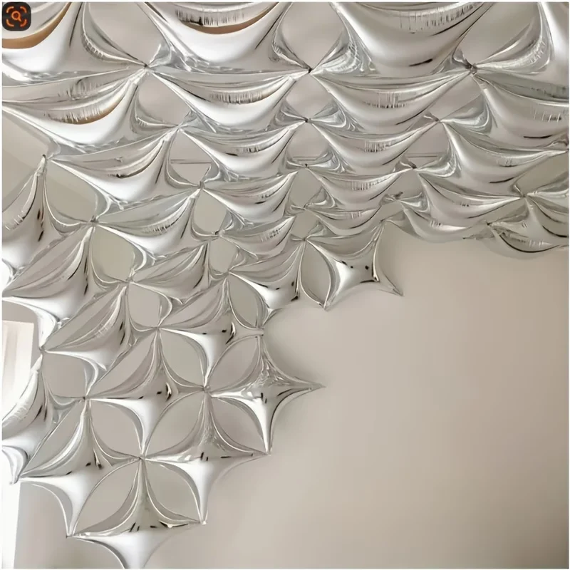 30pcs Gold Silver Foil Star Balloons Set 26inch 10inch Shiny Polyester Four Pointed Star Foil Balloons Strong Atmosphere Party Decorations For Birthdays Weddings Christmas New Year Holiday Celebration Supplies Christmas Essentials