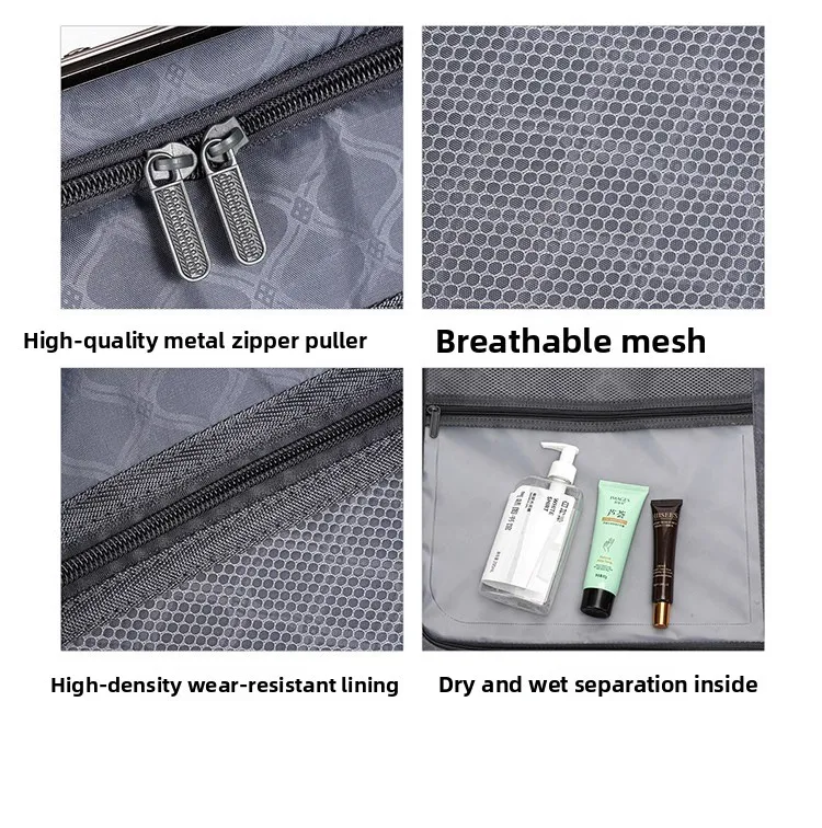 2-Pieces set luggage,20+26 inches in size,a hard-shell suitcase with 108 rivets, , featuring silent all-terrain wheels, a cup holde