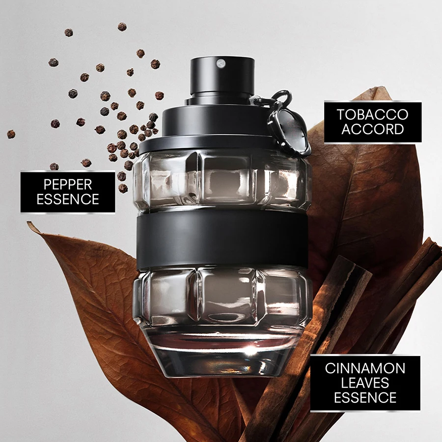 Viktor and Rolf Spice Extreme EDP for Men 3.0 Fl Oz Warm Woody Spicy Fragrance with Cinnamon Saffron Heart and Vanilla Woody Amber Base Ideal Gift for Husband Boyfriend Anniversary Birthday