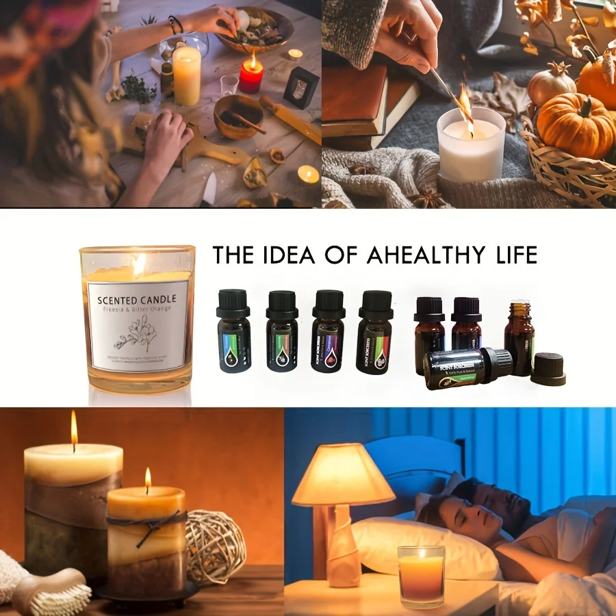 20pcs/set Essential Oil Set Lavender Eucalyptus Sweet Orange Lemon Massage Spa Aromatherapy Fragrance Oil for Humidifier Diffuse