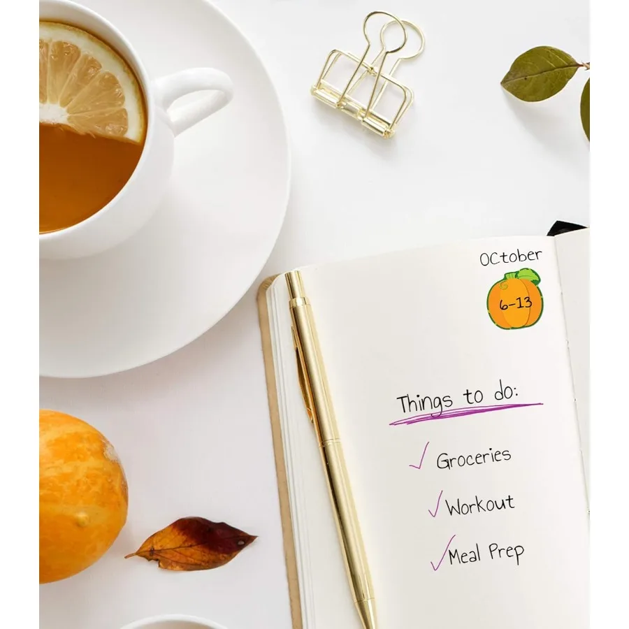 6 Sheets of Pumpkin Stickers for Halloween Celebrations Ideal for Treat Bags Party Favors Reward Charts for Teacher Planners an
