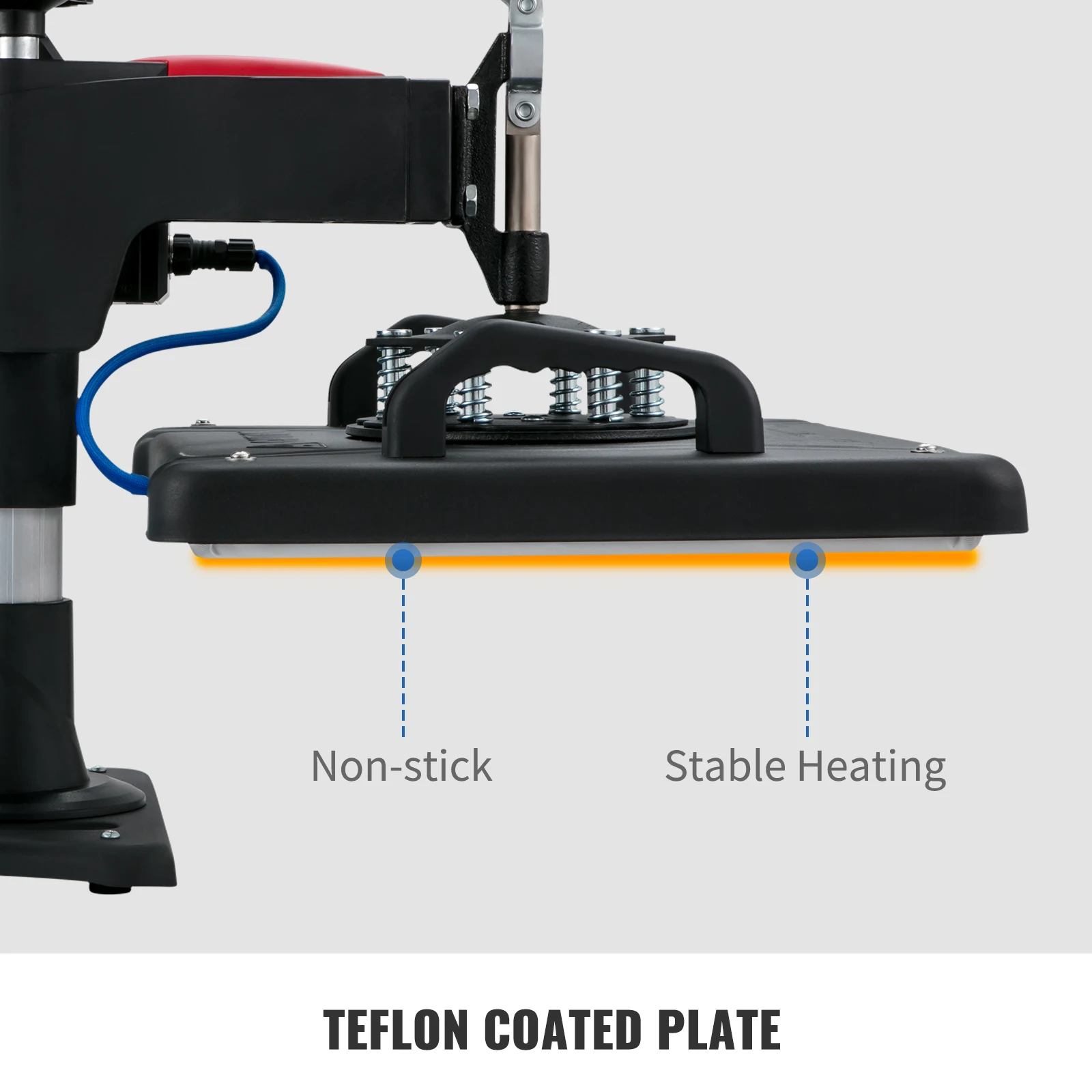 SucceBuy Heat Press 5in1 Heat Press Machine 12x15in Clamshell Sublimation Transfer Printer Digital Precise Temperature Control