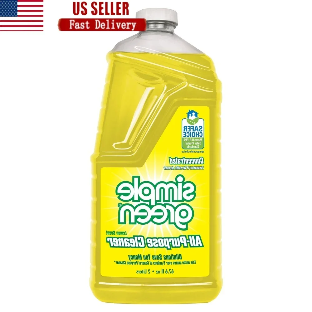 Lemon Scent All-Purpose Cleaner Concentrate Refill Non-Abrasive Powerful Degreaser Safe Pets Plants Indoor Outdoor Use 30x