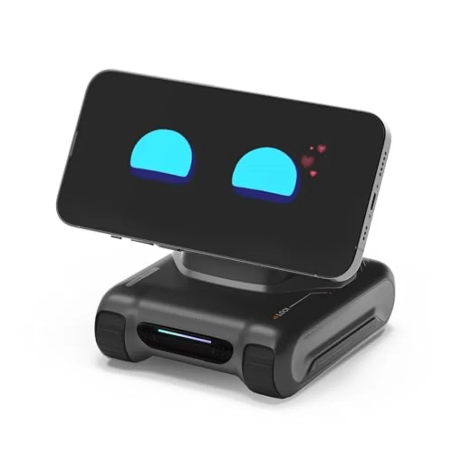 AI Desktop Companion for Office Use Space Black ABS Plastic Sleek Black Finish Voice Interaction with ChatGPT Gemini Visual Und