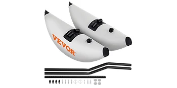 SucceBuy 2 PCS Kayak Outrigger Stabilizers PVC Inflatable Outrigger Float with Sidekick Arms Rod Fit for Canoes, Fishing Boats