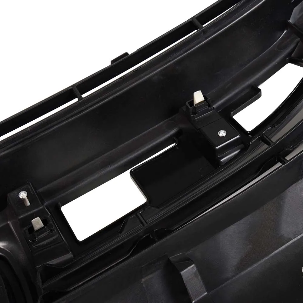 Black Factory Style Front Hood Mesh Grill Grille Eyelid Compatible with 2016-2018 Honda Civic