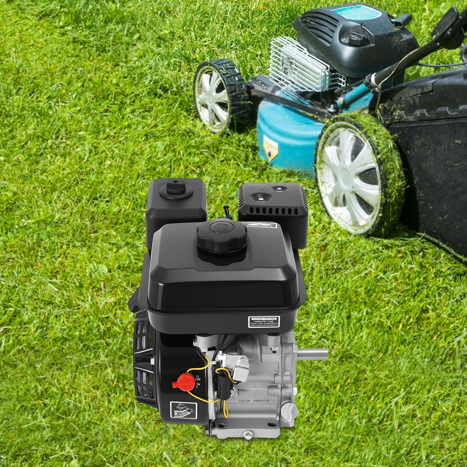 4-Stroke Gasoline Engine 4 KW 7.5 HP 212cc Engine Gasoline Powered Engine Air Cooling Single Cylinder Engine Pull Start