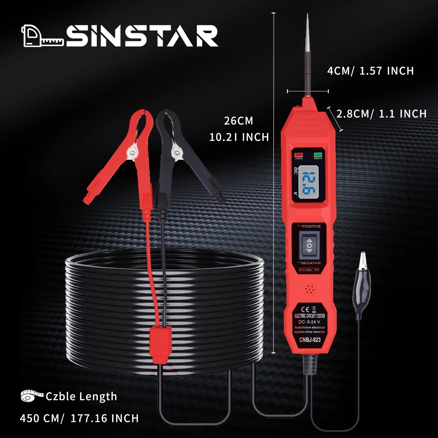 The Newest Electric Circuit Tester CNBJ-823 Automobile Electrical System Tester With Power Switch Vehicle Diagnostic Tool