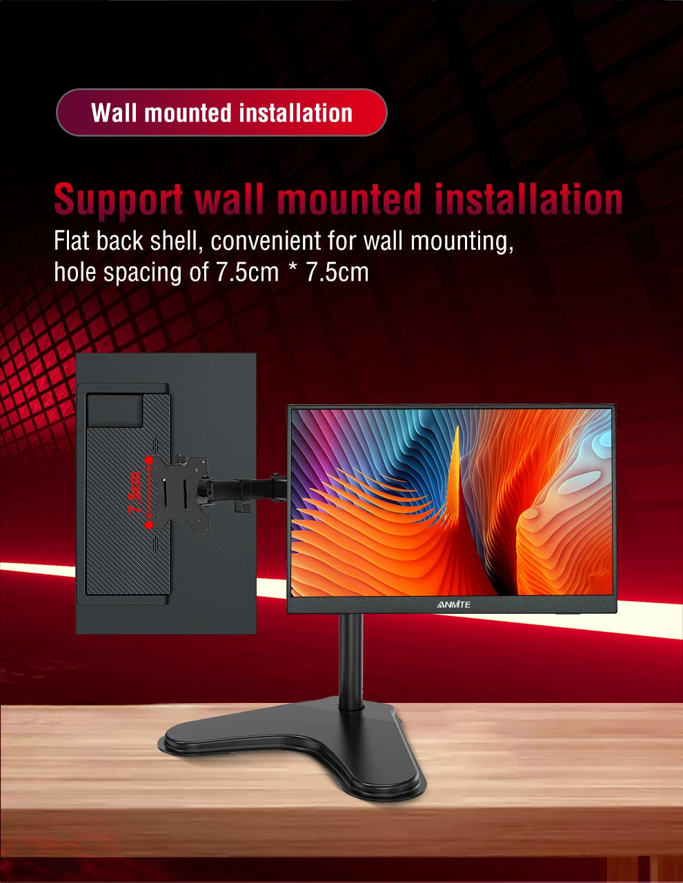 16 inch Portable Monitor 144Hz HDR IPS Gaming Monitor USB TYPE C HDMI for Phone Laptop Desktop Switch PS4 XBOX