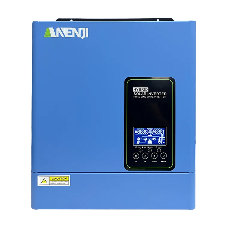 ANENJI US standard 110-120V 3KW 24V hybrid Solar Inverter builtin MPPT 100A Charger Controller Pure Sine Wave Home Inverter WiFi