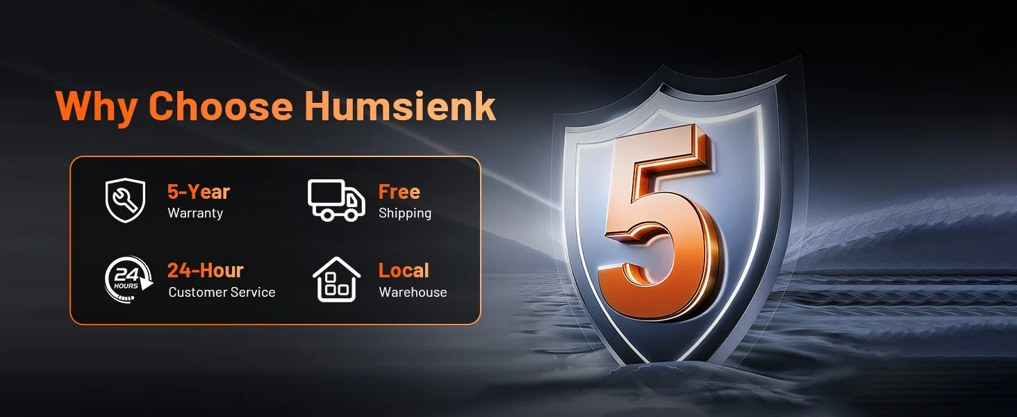 Humsienk 12V 160Ah LiFePO4 2 PACK Battery Built-in 150A BMS Deep Cycles MAX. 8192 Wh For RV/ Camping/ Solar Energy Storage/ Fish