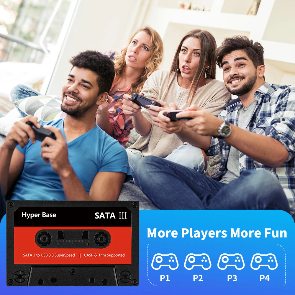 Batocera 500G Retro Game Hard Drive With 48000+ Games External Handheld Emulator Gaming HDD for N64/PS3/PS2/PS1/WII Compatible with Win PC