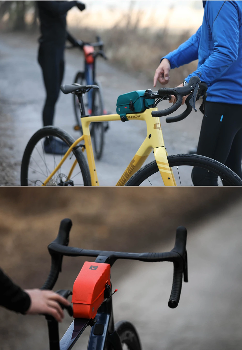 Rhinowalk Bicycle Top Tube Bag Waterproof Bike Front Frame Bag Fit MTB Road Bike Large Capacity Pannier Cycling Accessories