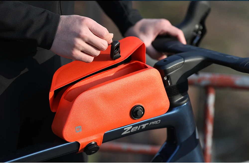Rhinowalk Bicycle Top Tube Bag Waterproof Bike Front Frame Bag Fit MTB Road Bike Large Capacity Pannier Cycling Accessories