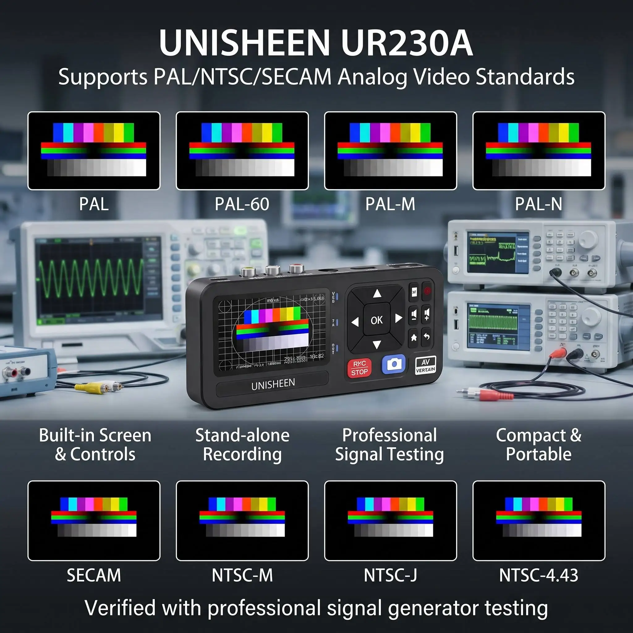 UNISHEEN VHS Tape to Digital Converter 1080p High Quality DVD Camcorder Recorder Cassette MP3 Converter