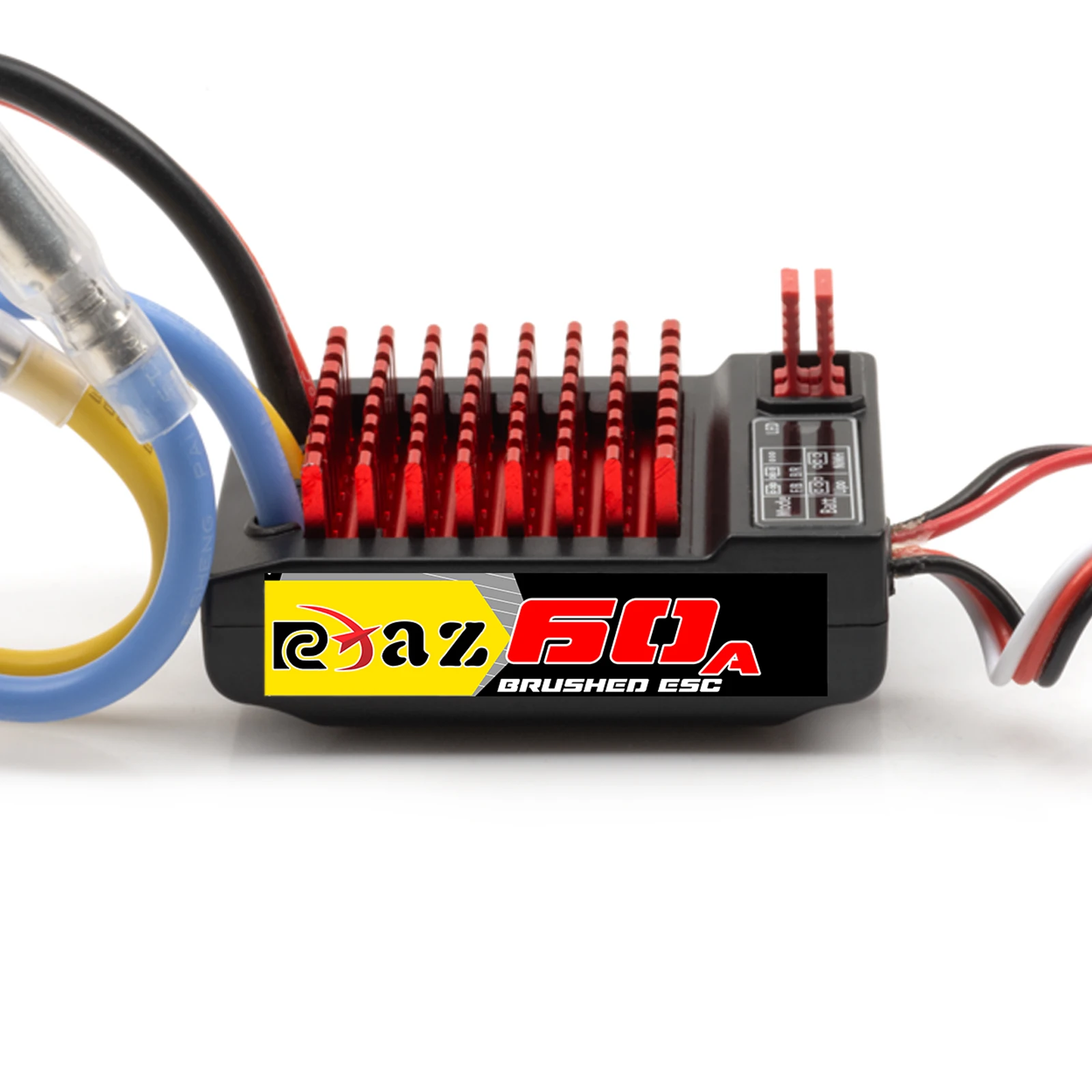 RCXAZ 540 PRO Brushed Motor Matched AEY60 Bidirectional 60A Brushed ESC Combo, RC Upgrade Mod Kit For 1/10 RC Vehicle Arrma Traxxas HSP Redcat RC4WD Tamiya Axial SCX10 D90 1/10 RC Crawler Offroad Truck Buggy