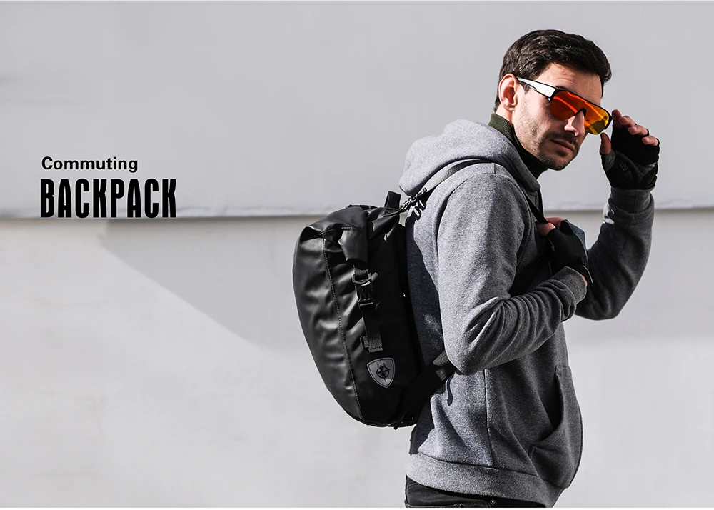 Rhinowalk Bike Pannier Bag 20L Waterproof Rear Rack Black Travel Cycling Bag Shoulder Bag backpack Bicycle Side Storage Bag