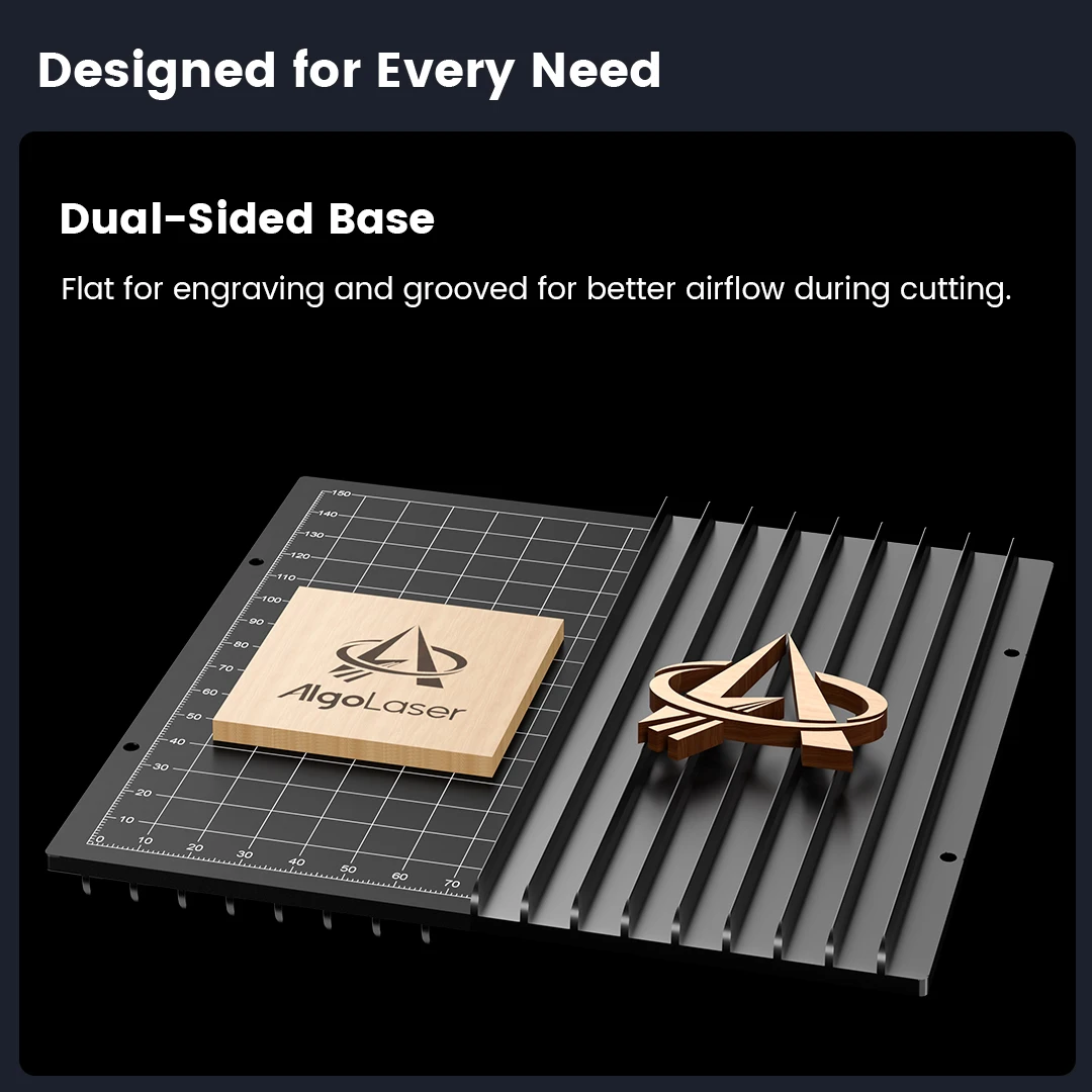 AlgoLaser PIXI Laser Engraver 3W/5W/10W Fully Enclosed Laser Engraving Machine 3.5 Inch Touch Screen Portable DIY Wood Leather Acrylic Cutter Commercial Custom Art Marking Tool