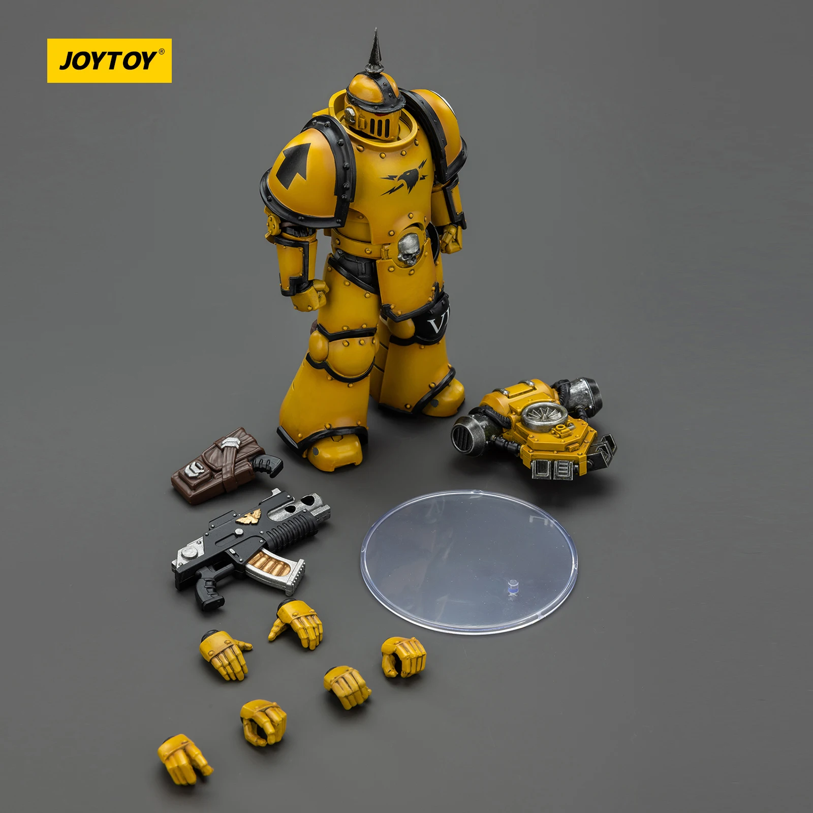 JOYTOY Warhammer 40k The Horus Heresy Imperial Fists JT02649 MKIII Tactical Space Marine 1/18 Action Figure with Bolter Collectible Model