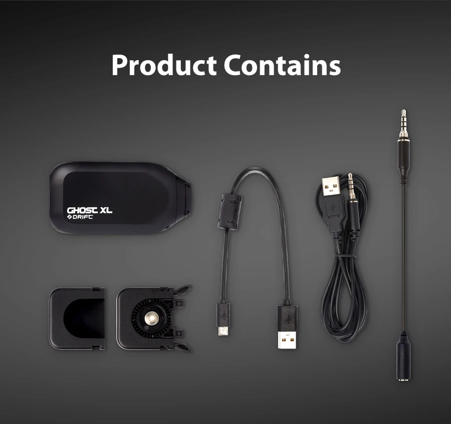 Drift Ghost XL Sport Action Camera 1080P WiFi 9 Hours Battery Life IPX7 Waterproof Wearable Live Stream Vlog Motorcycle Bicycle,Sport Action DV, APP Control,Perfect for motorcycles, mountain bikes, e-bikes, skateboards and all outdoor riding sports