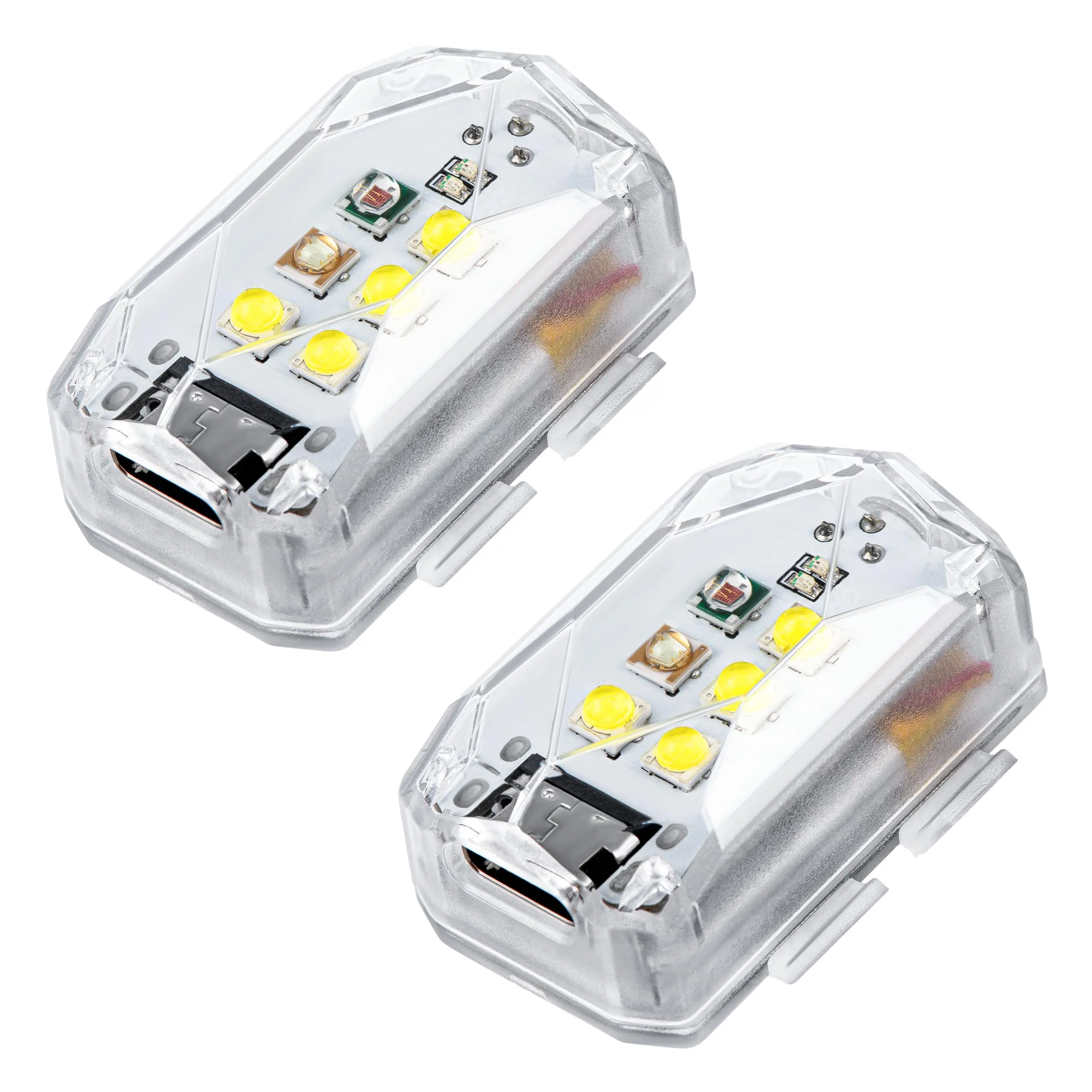 STARTRC 2 PACK Drone Strobe Light Anti Collision Night Flight, 3 Colors 5 Strobe Modes Drone Light for DJI Mini 5 Pro/4 Pro/3 Neo 2 Flip Air 3S Mini 4K Accessories