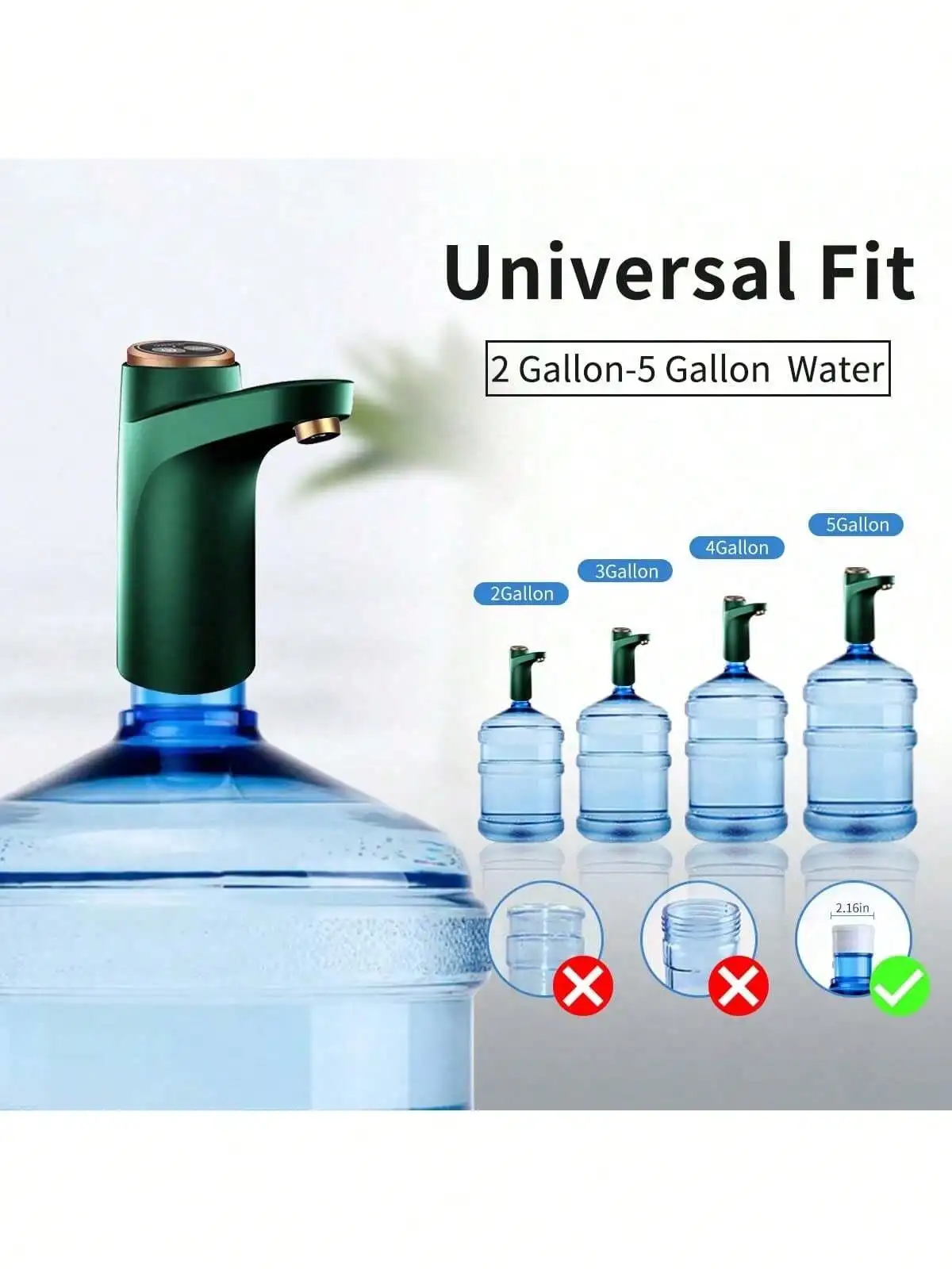 Automatic Drinking Water Pump, Smart USB Portable Water Bottle Dispenser With USB Electric Charging And Automatic Off Switch