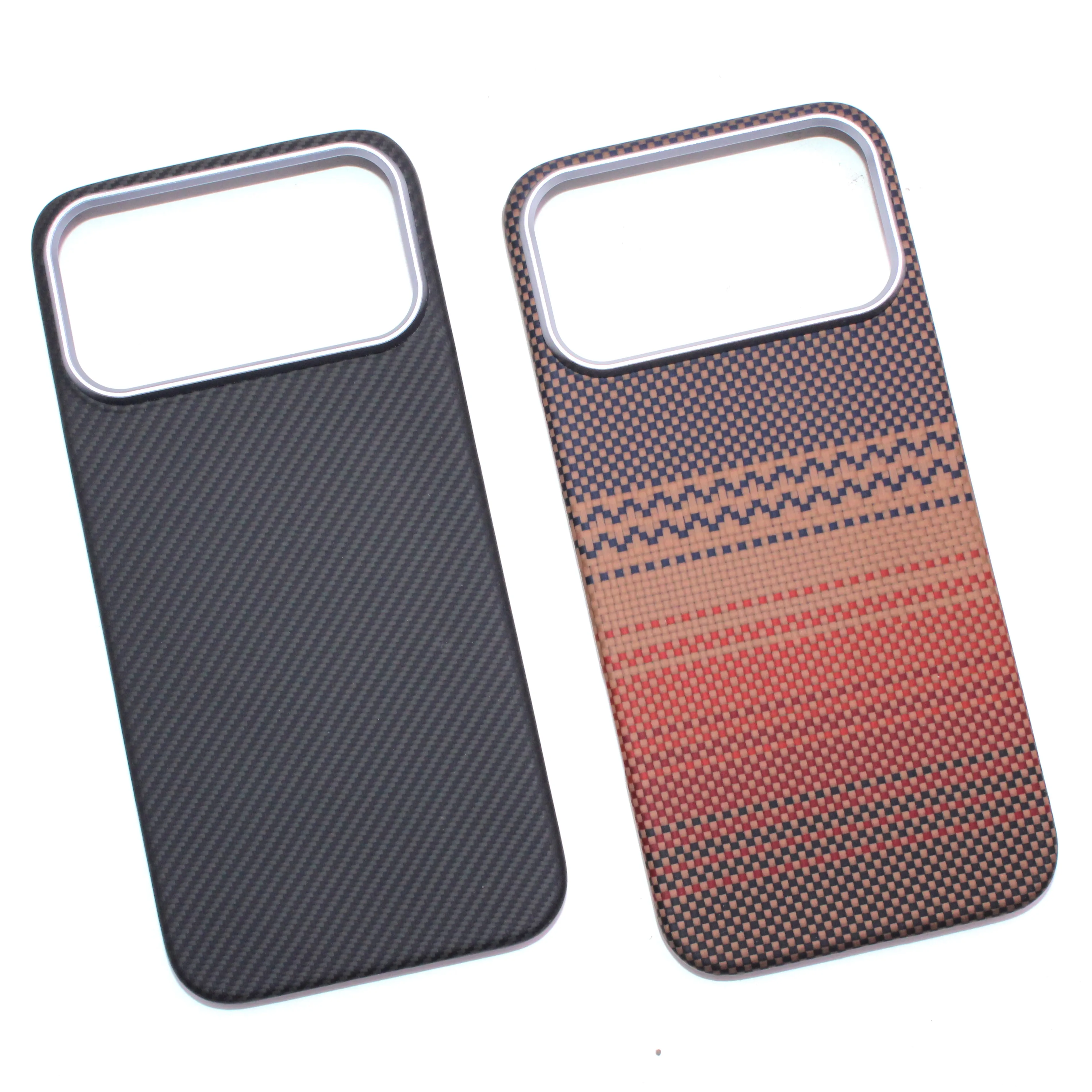 Aramid Fiber Kevlar Phone Case For iPhone 17 Pro Max Ultra Thin Shockproof Lightweight Hard Cover