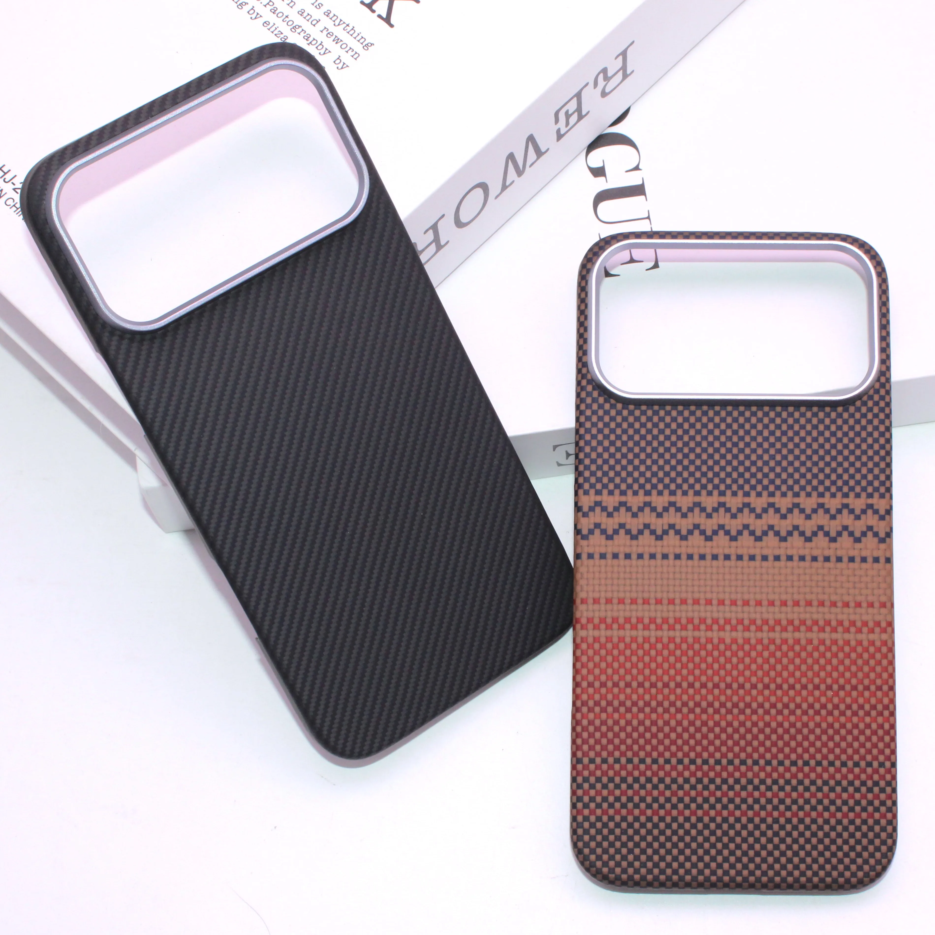 Aramid Fiber Kevlar Phone Case For iPhone 17 Pro Max Ultra Thin Shockproof Lightweight Hard Cover