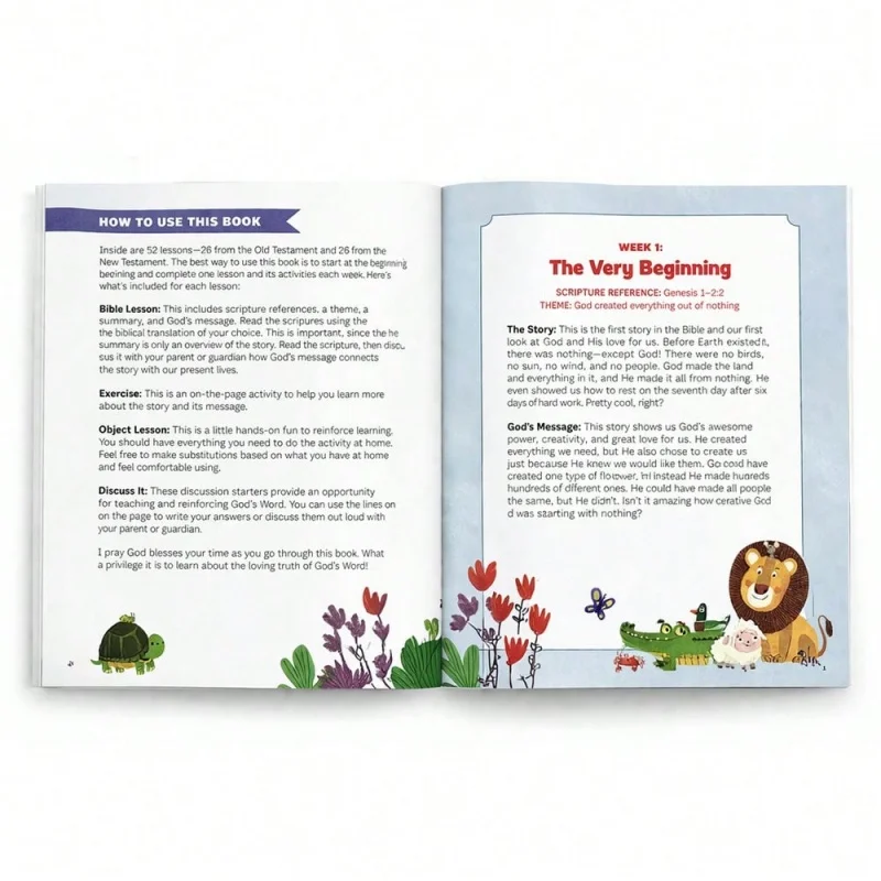 Bible Study Workbook for Kids: A Complete Resource with Lessons, Interactive Activities Quizzes Questions To Build Faith book