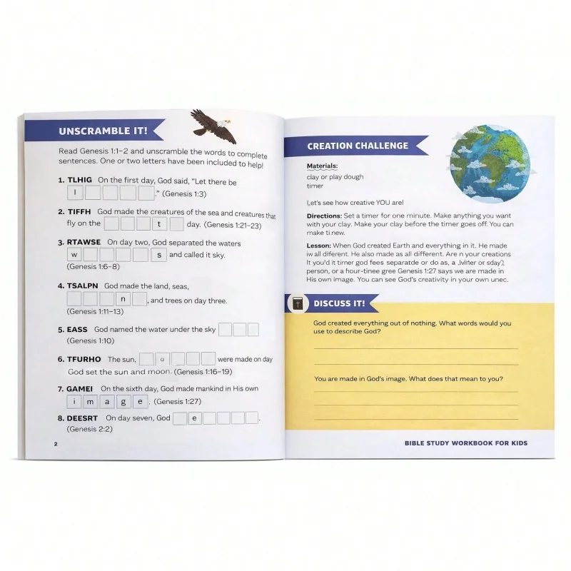 Bible Study Workbook for Kids: A Complete Resource with Lessons, Interactive Activities Quizzes Questions To Build Faith book