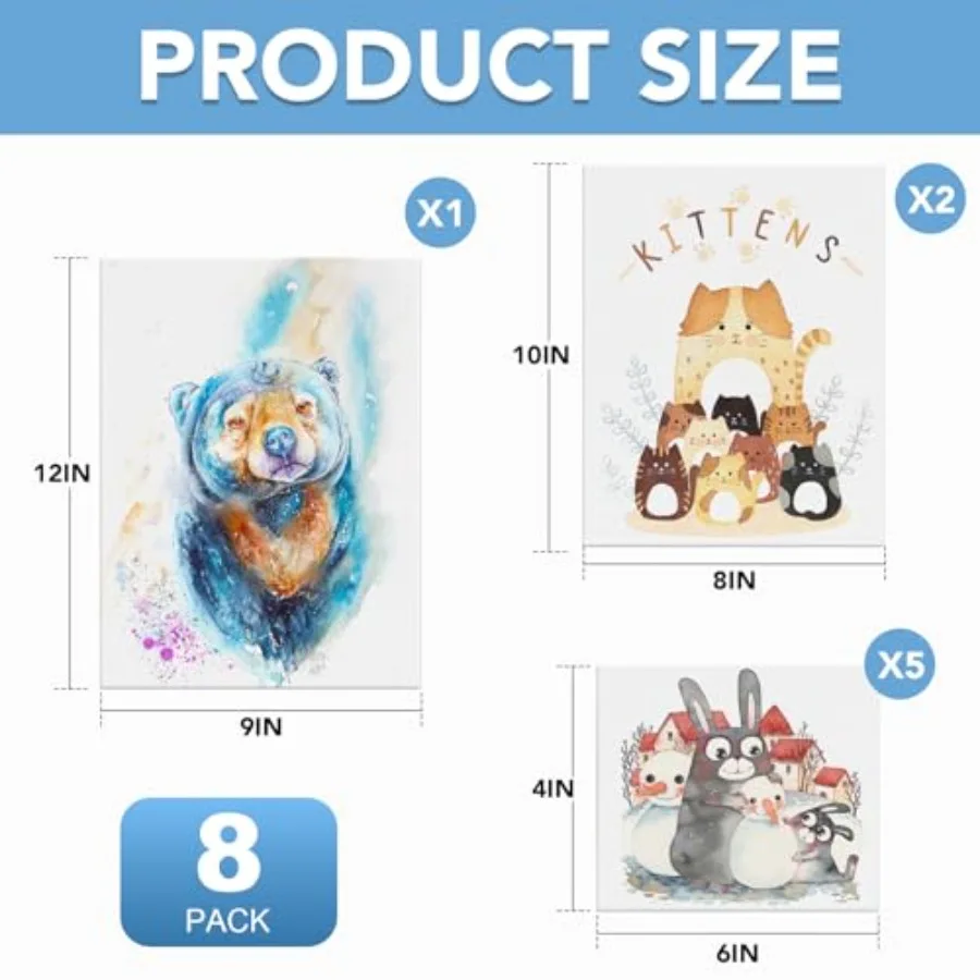 es for Painting Painting with 9x12, 8x10, 4x6, Canvas Panels for Oil Paint, Watercolor, Acrylic Paint, Gouache and Tempera