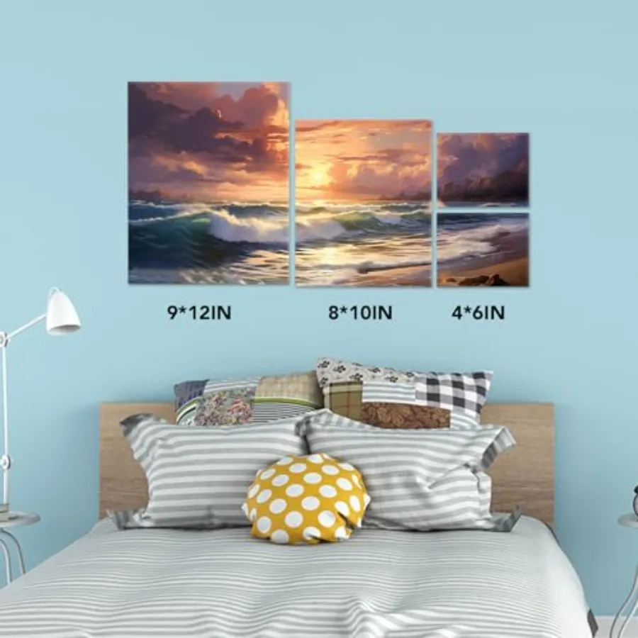 es for Painting Painting with 9x12, 8x10, 4x6, Canvas Panels for Oil Paint, Watercolor, Acrylic Paint, Gouache and Tempera