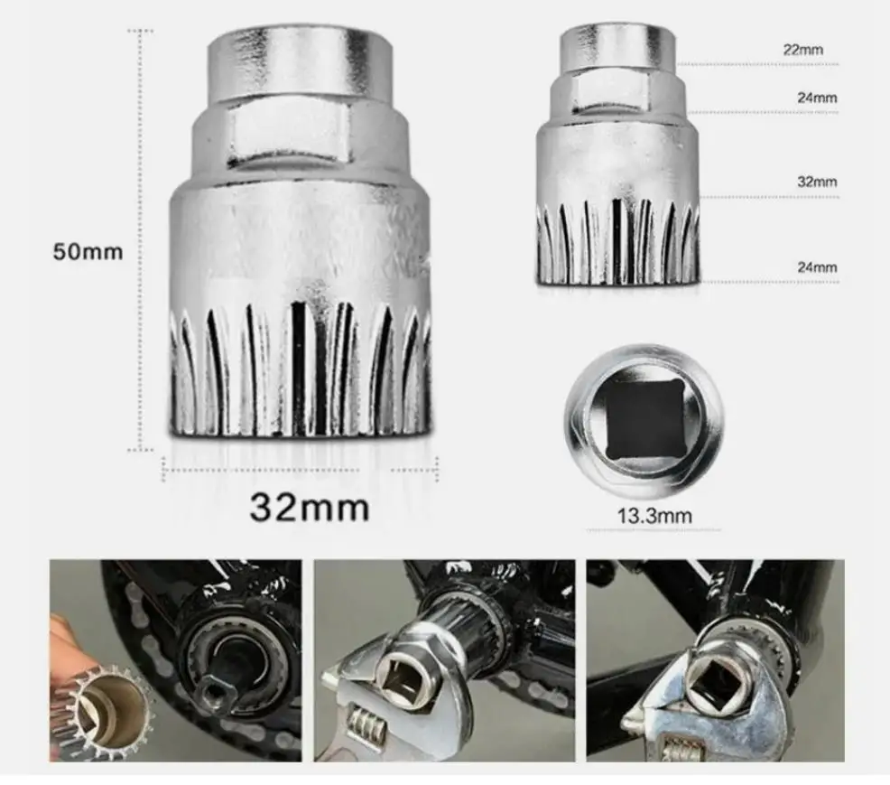 Bicycle Repair Tool Kits Chain Breaker Flywheel Remover Cutter Crank Puller Bike Wrench MTB Road Bikes Maintenance Tools Bracket