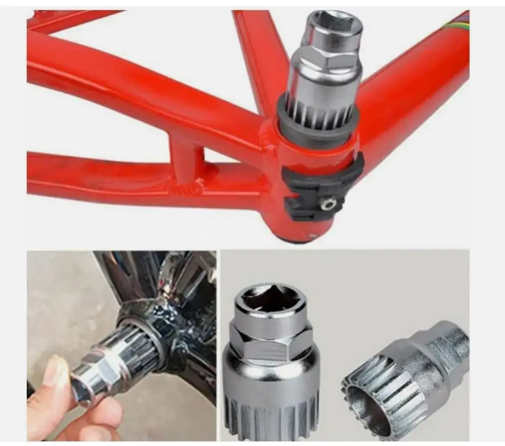 Bicycle Repair Tool Kits Chain Breaker Flywheel Remover Cutter Crank Puller Bike Wrench MTB Road Bikes Maintenance Tools Bracket