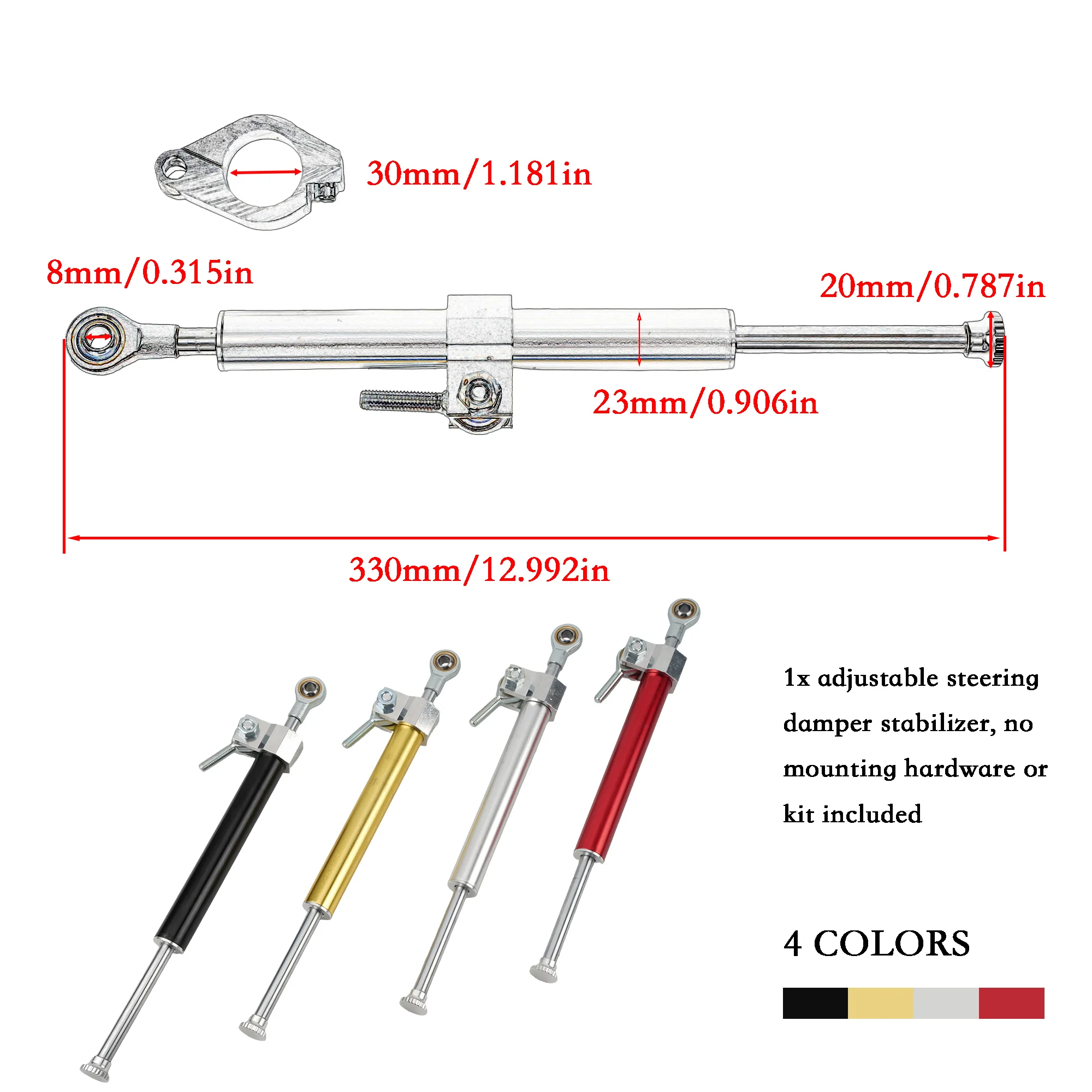 Universal Motorcycle Direction Damper Stabilizer Fork Stabilizer for Yamaha Kawasaki Suzuki Enduro Motocross Supermoto Accessories