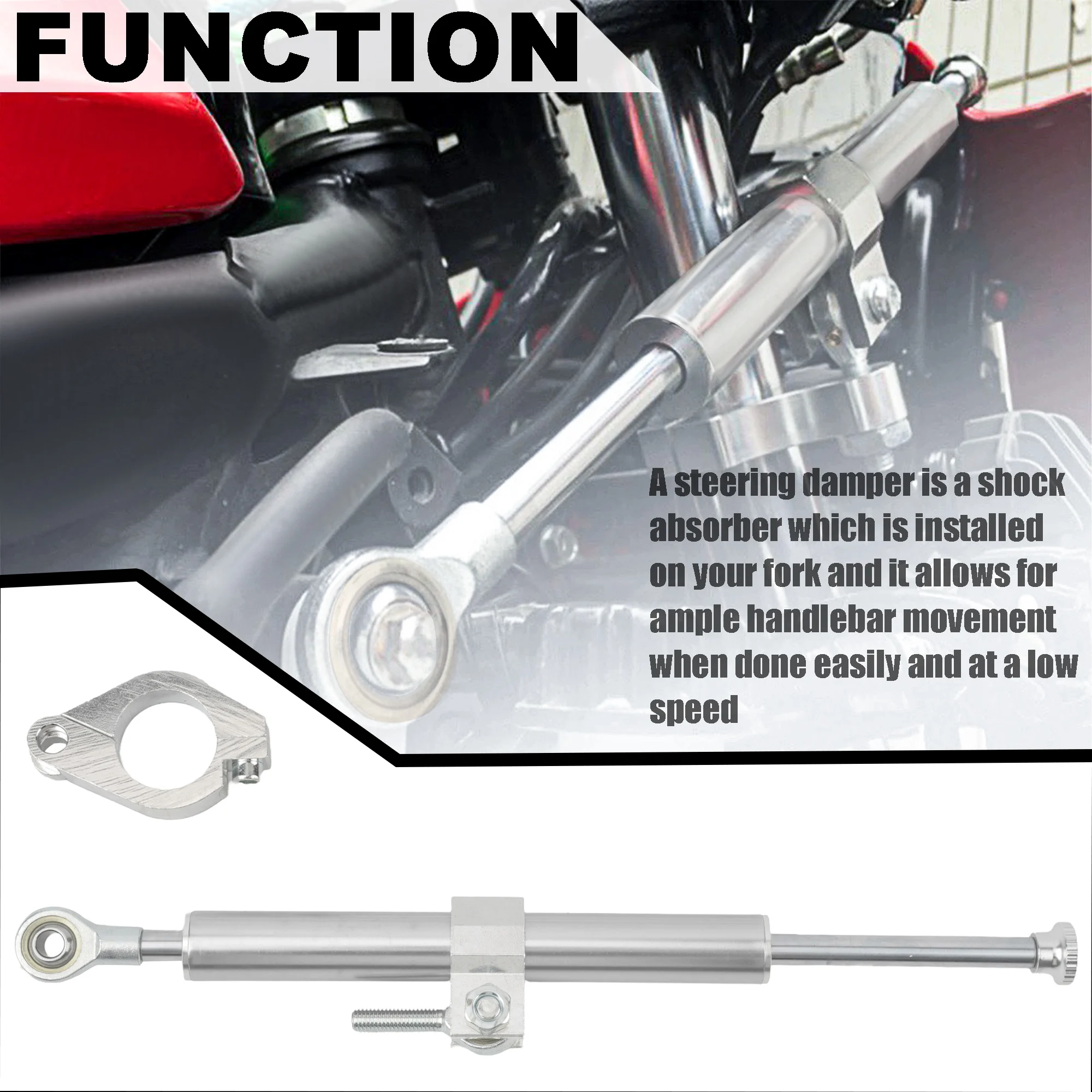 Universal Motorcycle Direction Damper Stabilizer Fork Stabilizer for Yamaha Kawasaki Suzuki Enduro Motocross Supermoto Accessories