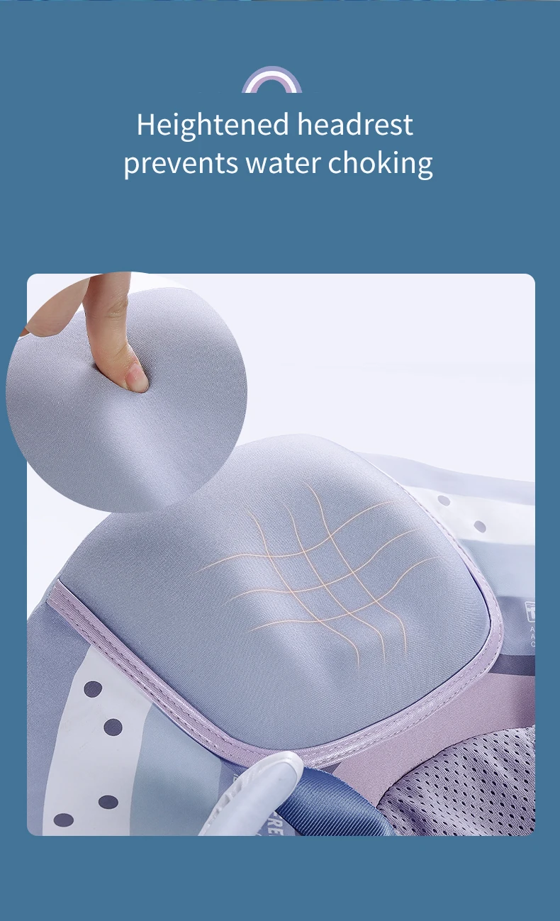 Mambobaby Float Feels Ultra-Secure Safe Air-Free Core ST:  Rainbow 3-24 Month B503-50-W-Z Air-Free Chest Float with Sunshade Canopy  Baby Swimming Ring Toddler Pool Float Infant Swim Circle Infant Fiber Ring 1Years Boy Girl