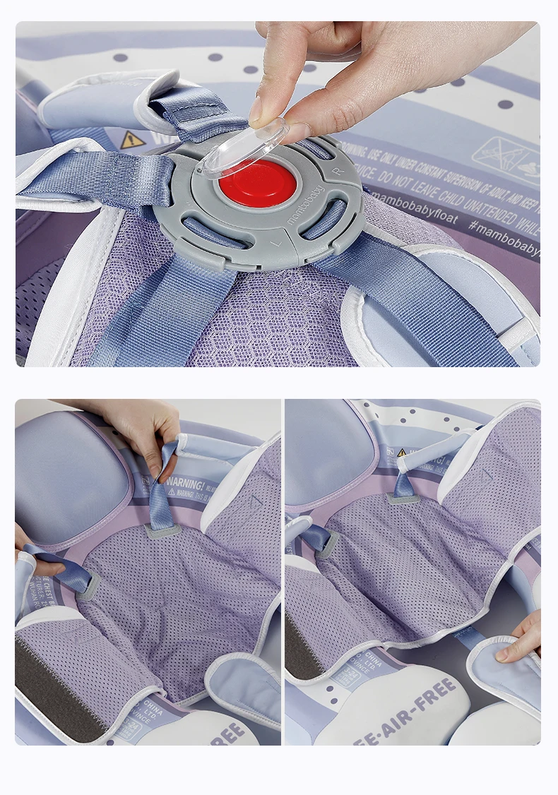 Mambobaby Float Feels Ultra-Secure Safe Air-Free Core ST:  Rainbow 3-24 Month B503-50-W-Z Air-Free Chest Float with Sunshade Canopy  Baby Swimming Ring Toddler Pool Float Infant Swim Circle Infant Fiber Ring 1Years Boy Girl