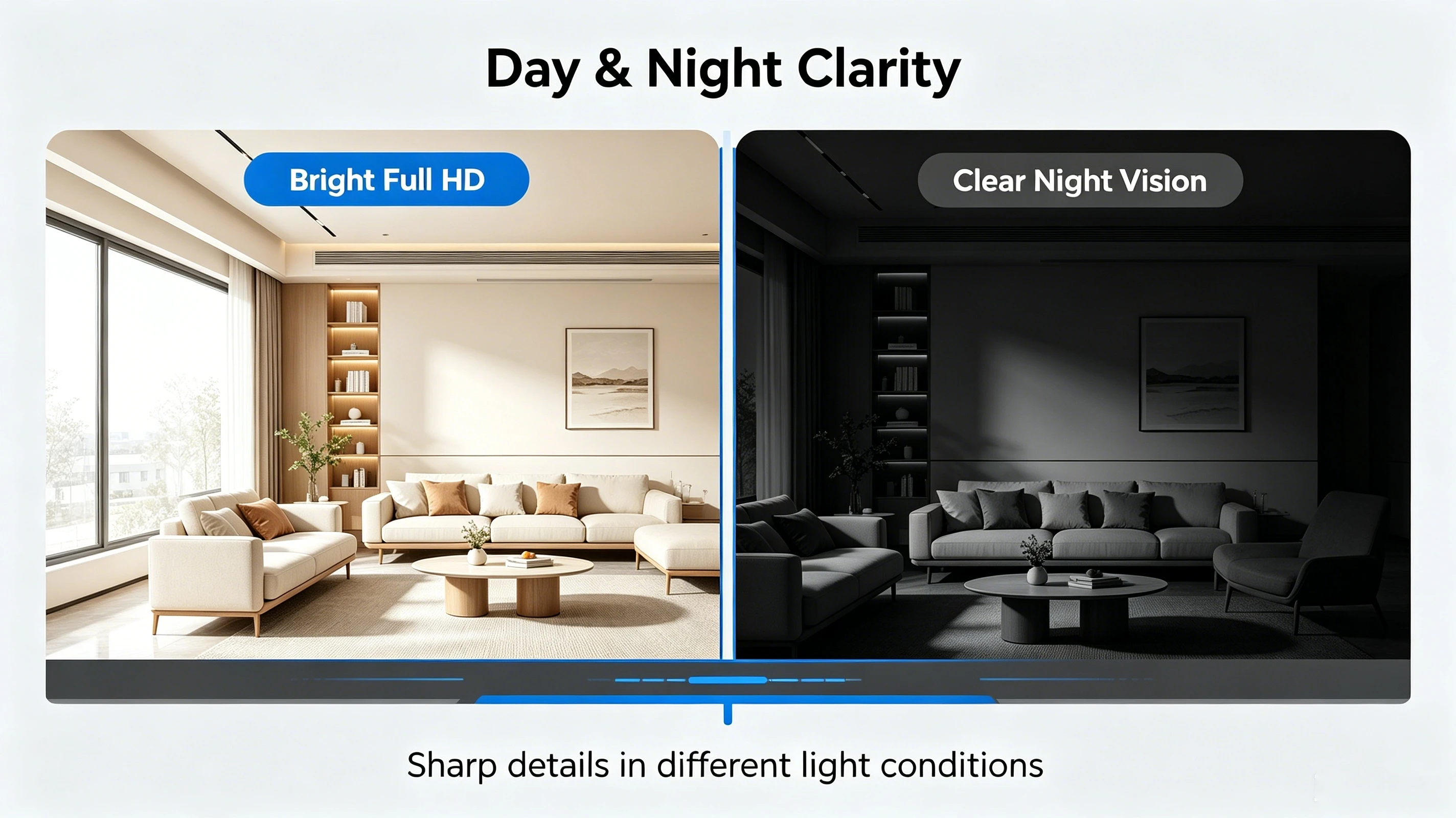 Mini Wireless Camera, Home Security Camera with Wide-Angle, Night Vision and Motion Detection Functions, Suitable for Indoor and Outdoor Household Use, Pet Monitoring and Nanny Camera