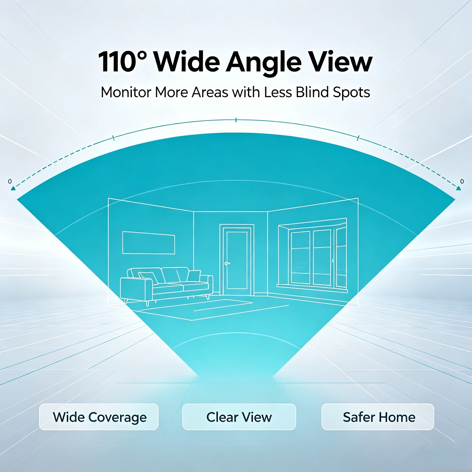Mini Wireless Camera, Home Security Camera with Wide-Angle, Night Vision and Motion Detection Functions, Suitable for Indoor and Outdoor Household Use, Pet Monitoring and Nanny Camera