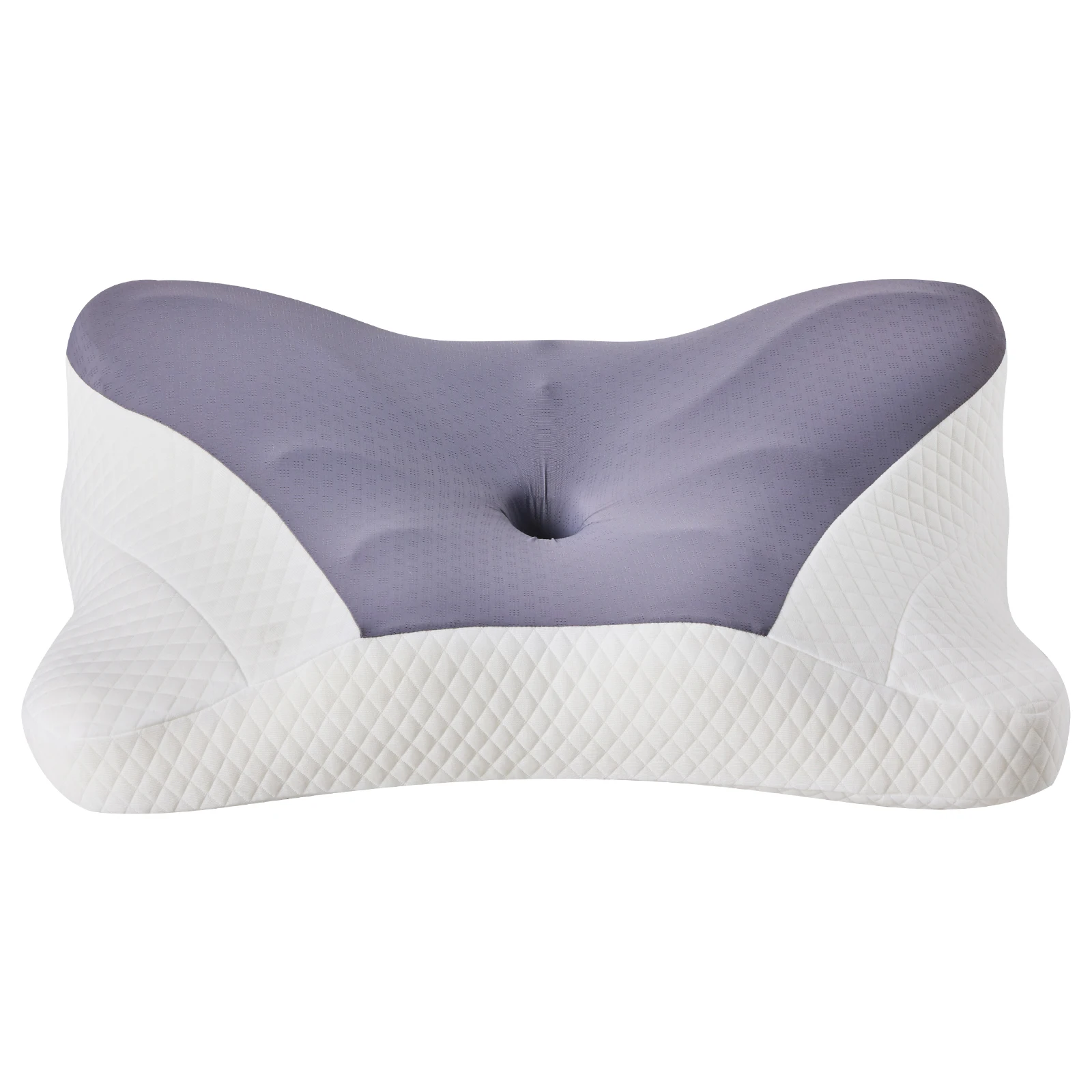 JHK King Size Ergonomic Memory Foam Bed Pillow with Cooling Pillowcase Cervical Contour Pillows For Back Stomach Sleepers