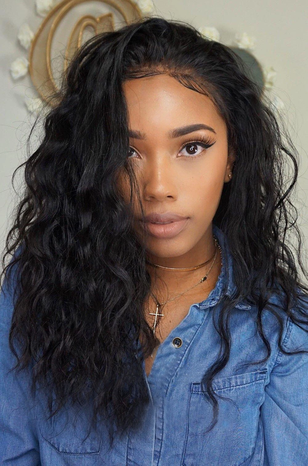 Brazilian Hair Weave Bundles Natural Wave Hair Bundles 3 PCS 100% Human Hair Bundles Natural Color Human Hair Extensions