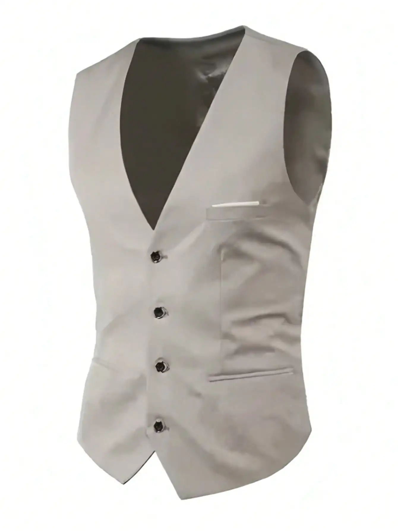Men'S Wedding Best Man Dress Suit | New Business Casual Suit Set, Regular Fit, Lapel Collar, Solid Color, Button Details