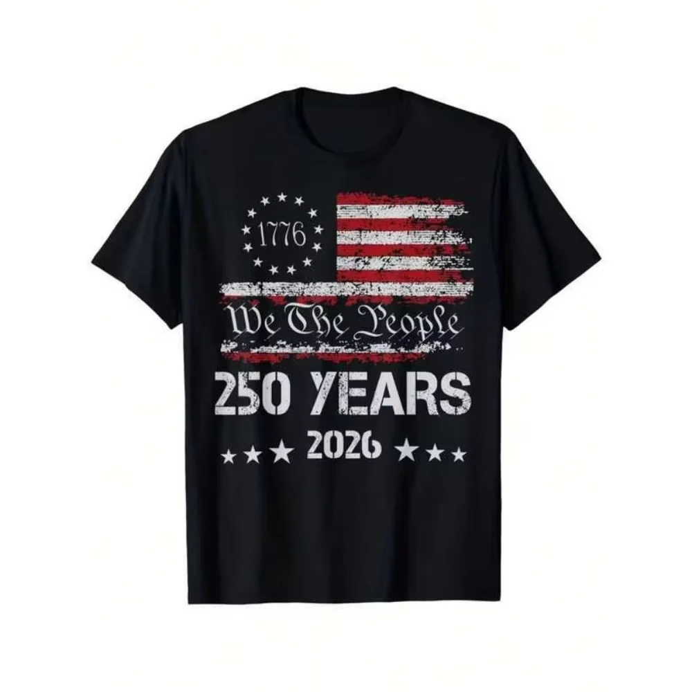 1pcs T Shirt for Men Summer 100% Cotton Short Sleeve Casual Printed Crewneck Y2K Clothing Solid Color Harajuku Sportswear tops