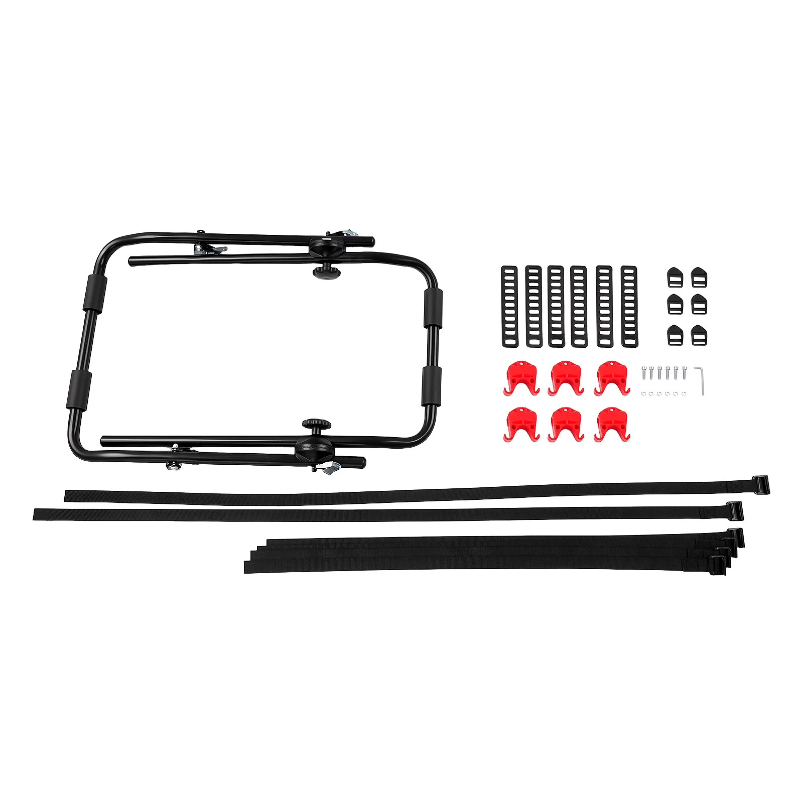 Universal Trunk Bike Rack 3 Bicycles, Carbon Steel Bicycle Carrier for Car Trunk SUV, Foldable Bike Holder with Safety Buckle