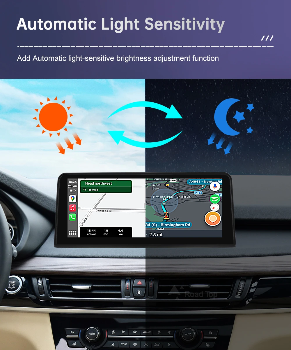 Road Top Linux Touch Screen For BMW X5 F15 F85 X6 F16 F86 2014-2016 Wireless Carplay Display Android Auto Car Multimedia Player