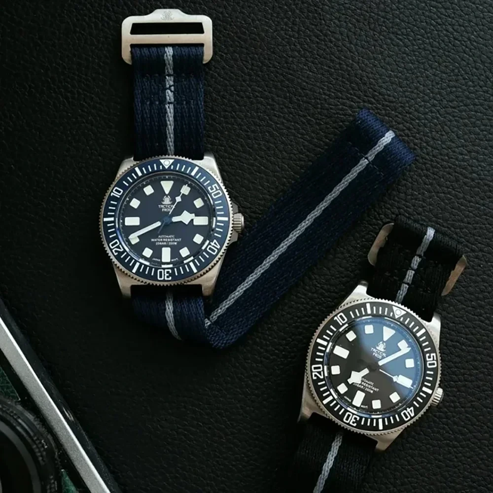 Tactical Frog Titanium Mechanical Watch 42mm FXD Men Watch NH35 Automatic Movement Sapphire 200m Waterproof Luminous Wristwatch