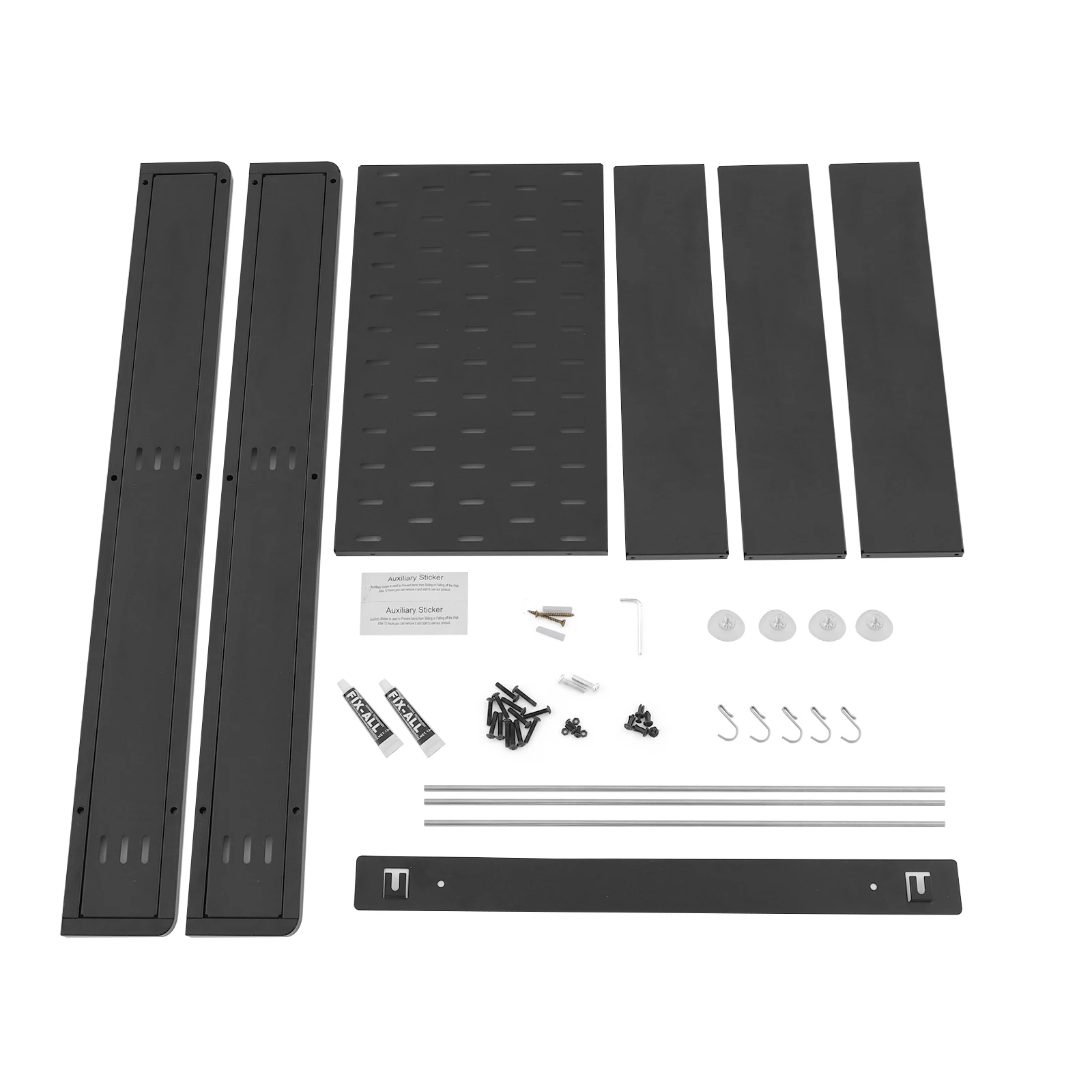 3 Tier Storage Rack Rust-Resistant 47*9*85.1cm Wall-Mounted Storage Rack for Bedrooms/Toilets/Balconies